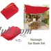 Outdoor Shade Canopy Awning Patio UV Sun Shade Sail Canopy Cover Garden Patio Oversized Rectangle Carport 4.5×5m(Red)   